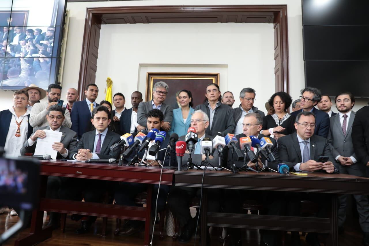 El ministro de Hacienda de Colombia, José Antonio Ocampo, durante la presentación de la reforma tributaria | Ministerio de Hacienda de Colombia