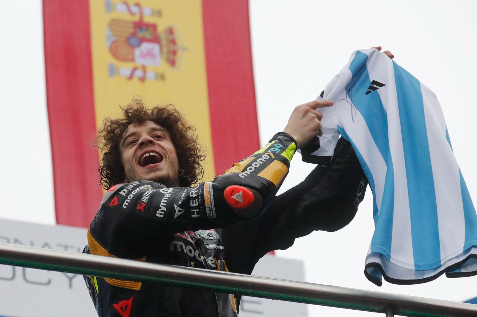 El italiano Marco Bezzecchi (Ducati) ganador del GP de la Argentina 2023. 