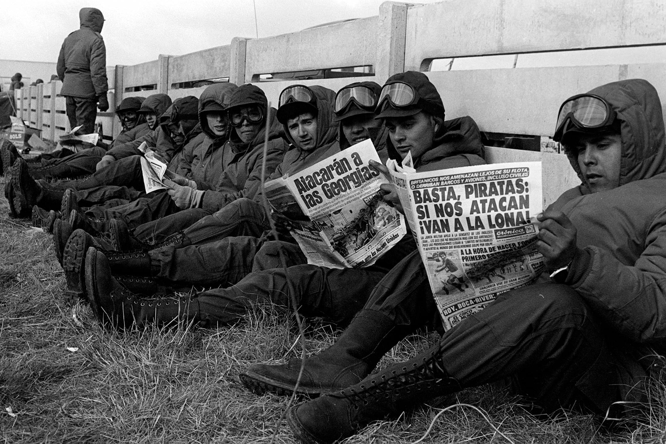 Soldados argentinos en las Islas Malvinas