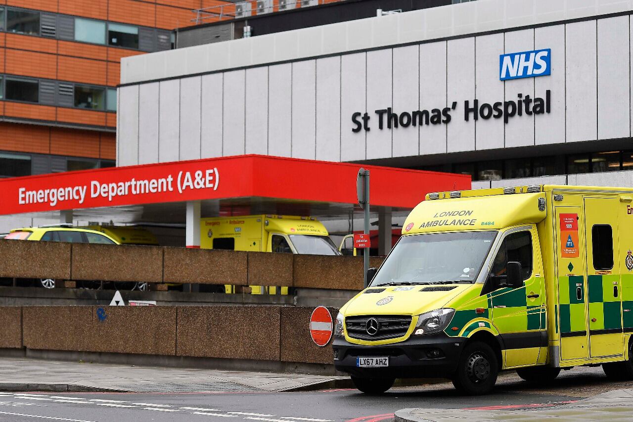 El hospital St Thomas, de Londres, donde fue hospitalizado Johnson.