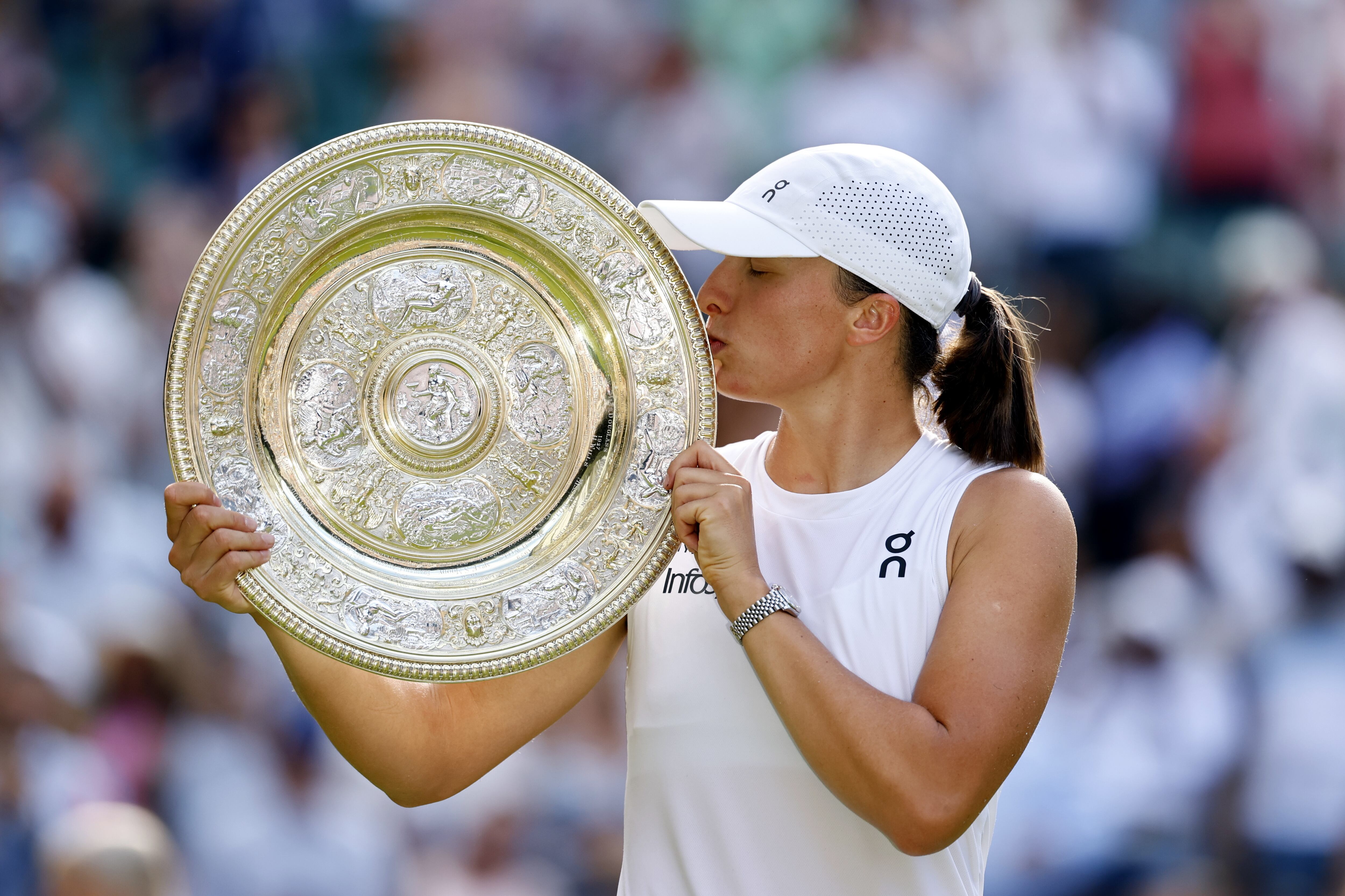 Swiatek con el plato de Venus.