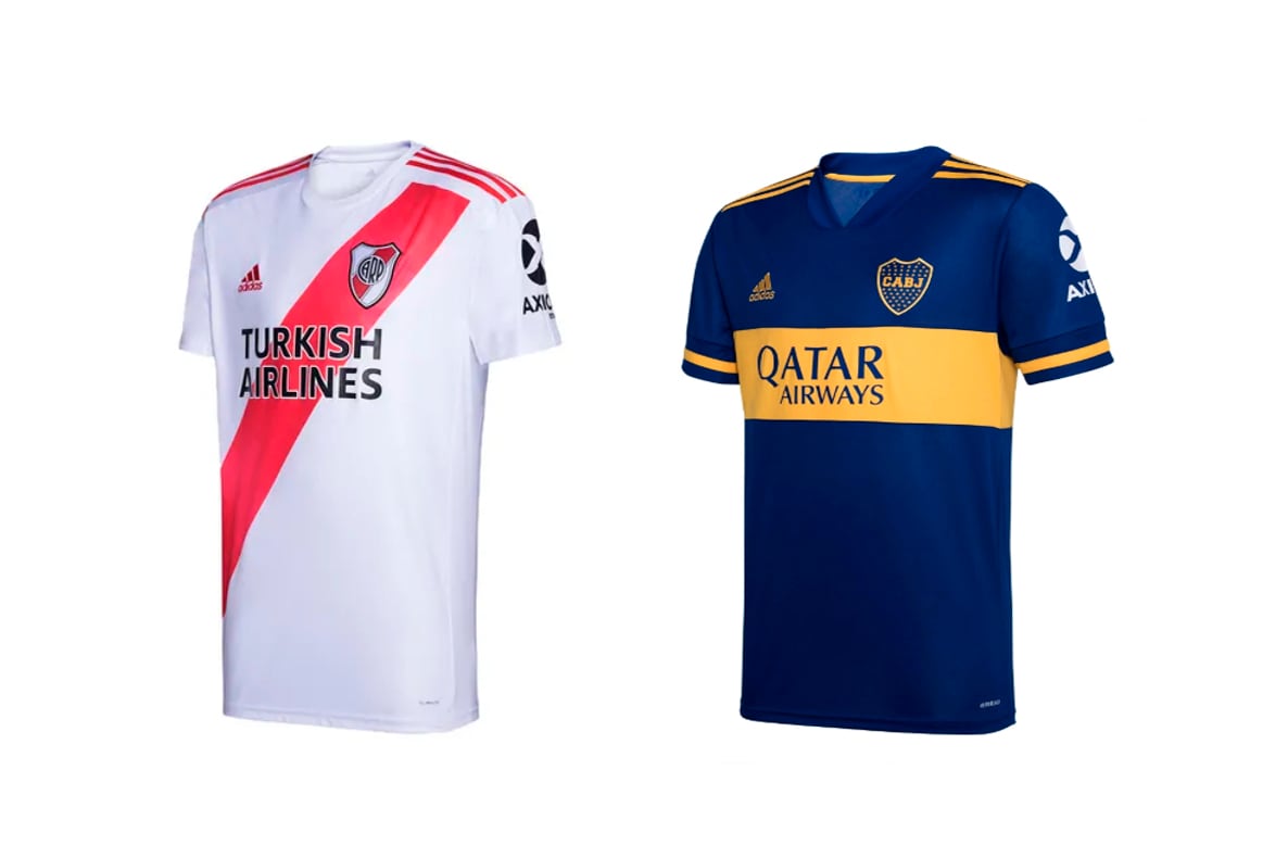 Las camisetas de River y de Boca son las más caras del país, a 4.600 pesos.
