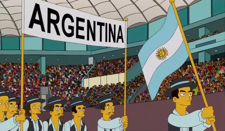 Las referencias sobre Argentina de Los Simpons.