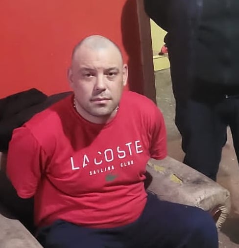 Guazzora, tras su detención. 