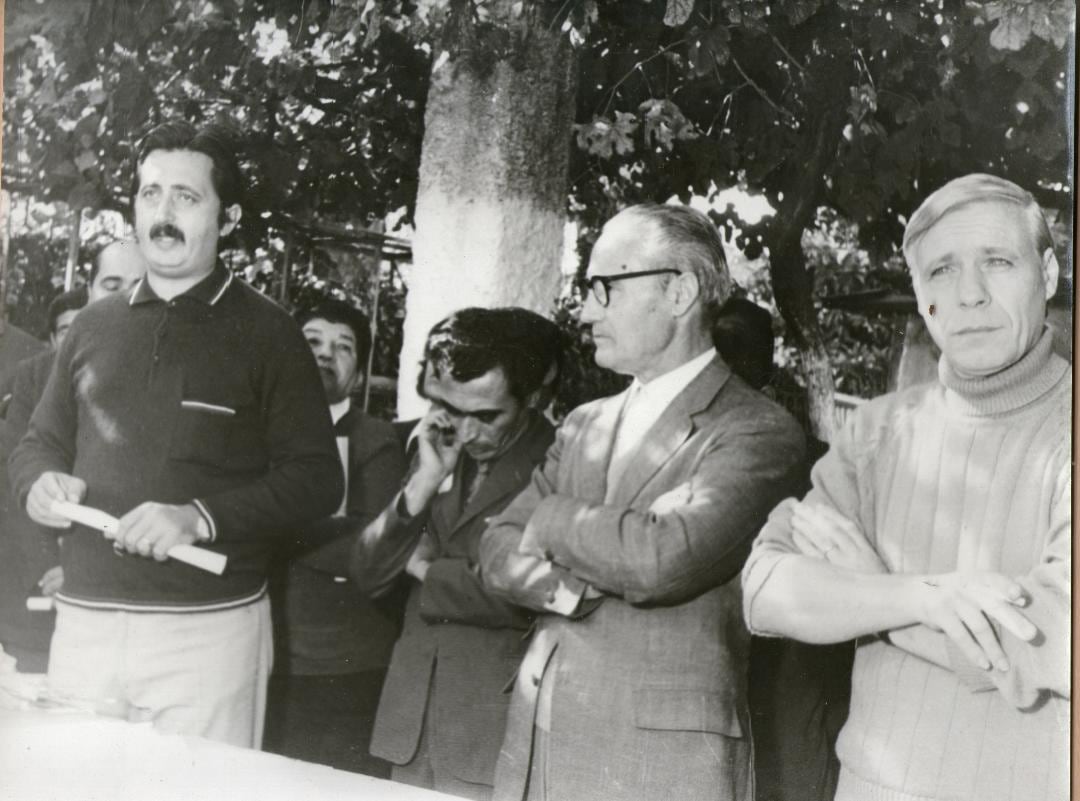 Delfor Santos Soto, el primero a la izquierda. 