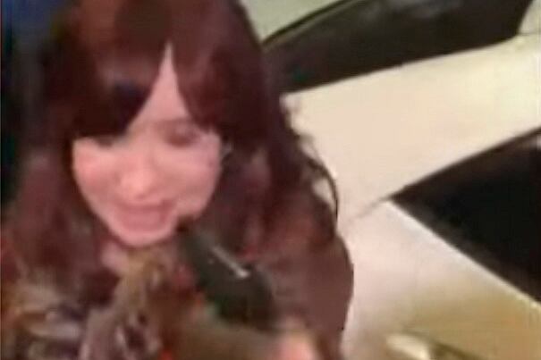 El momento del atentado a Cristina Kirchner.