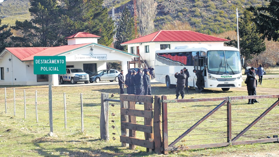 El rastrillaje del 16 de agosto en la comunidad mapuche de Cushamen.