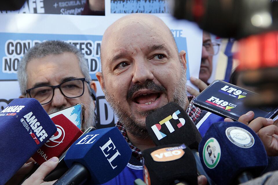Secretario general de Amsafé, Rodrigo Alonso. 