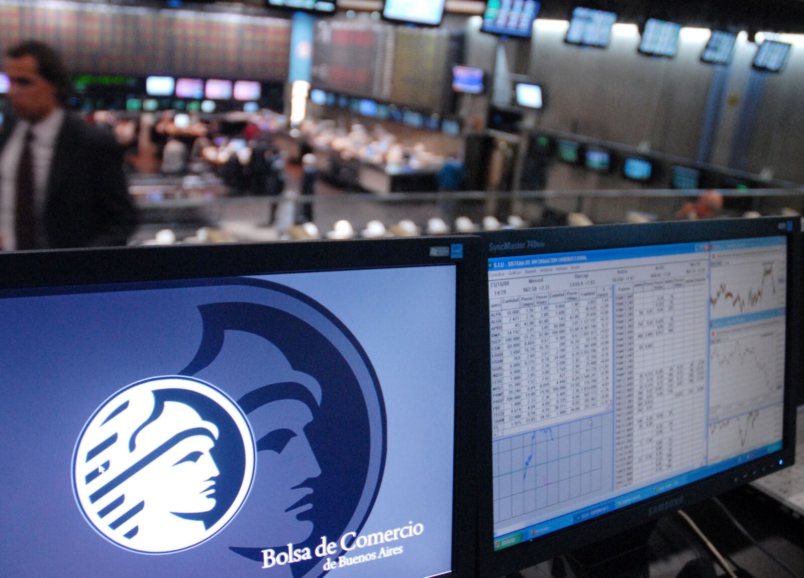 Algunos papeles bajaron hasta 7,5 por ciento.