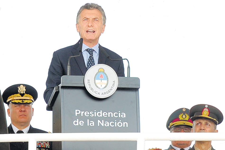 El presidente Mauricio Macri realizó el anuncio ayer durante el acto por el Día del Ejército.