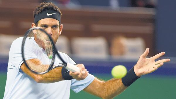 Juan Martín Del Potro viene de sufrir un desgarro grado 1 y ya comenzó a entrenarse en París.