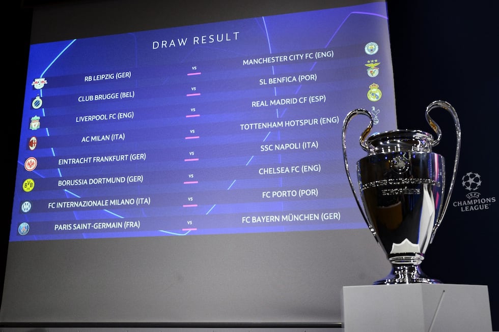 Octavos de final de Champions League: cruces y las fechas de los ...