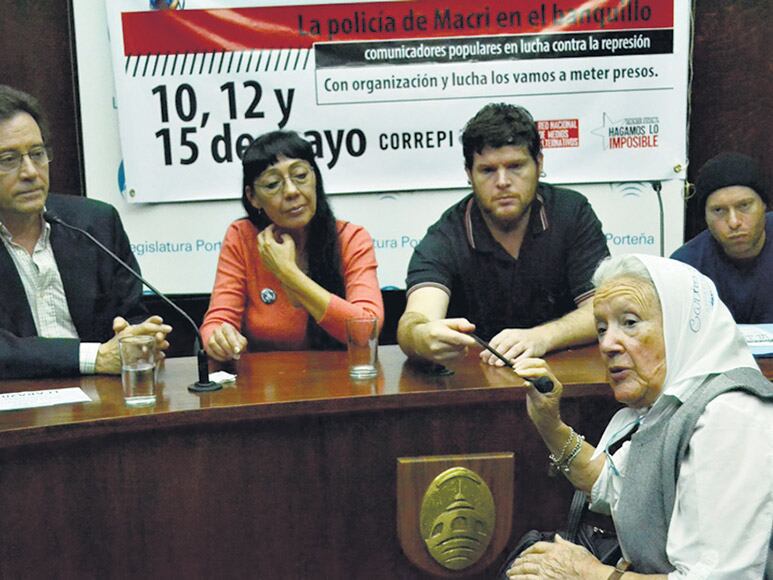 Marcelo Ramal, María del Carmen Verdú, Esteban Ruffa, Germán de los Santos y Nora Cortiñas.