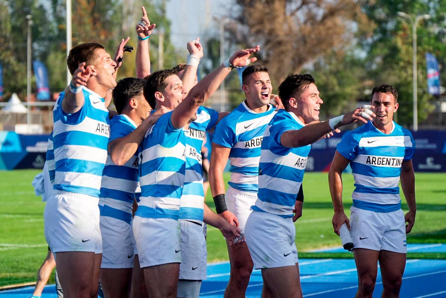 El festejo de Los Pumas por el bicampeonato panamericano