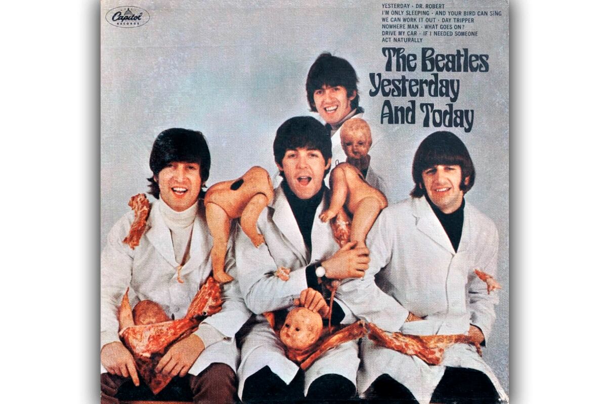 La tapa censurada de The Beatles Yesterday and today con 3 canciones de Revolver