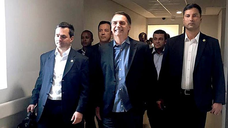 Bolsonaro dejó el hospital Israelita ayer al mediodía.