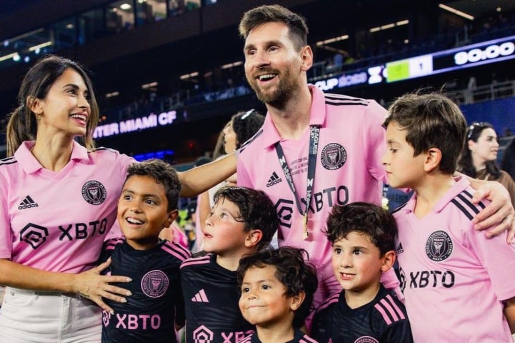 Los hijos del capitán siguen el camino del padre en Miami (Foto: Instagram Lionel Messi).