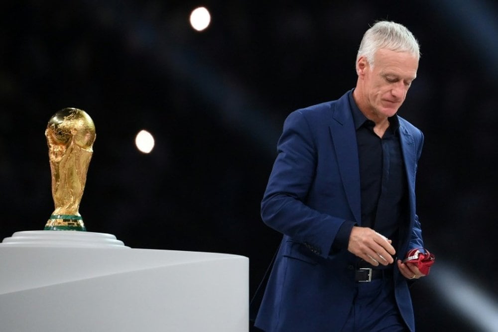 Didier Deschamps dejó en claro su molestia en el primer tiempo
