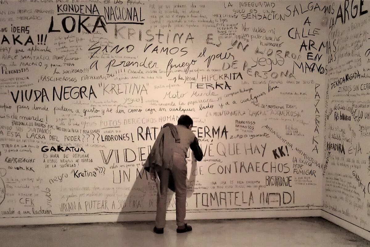 "Diarios del odio", un experimento artístico de Roberto Jacoby (2014).