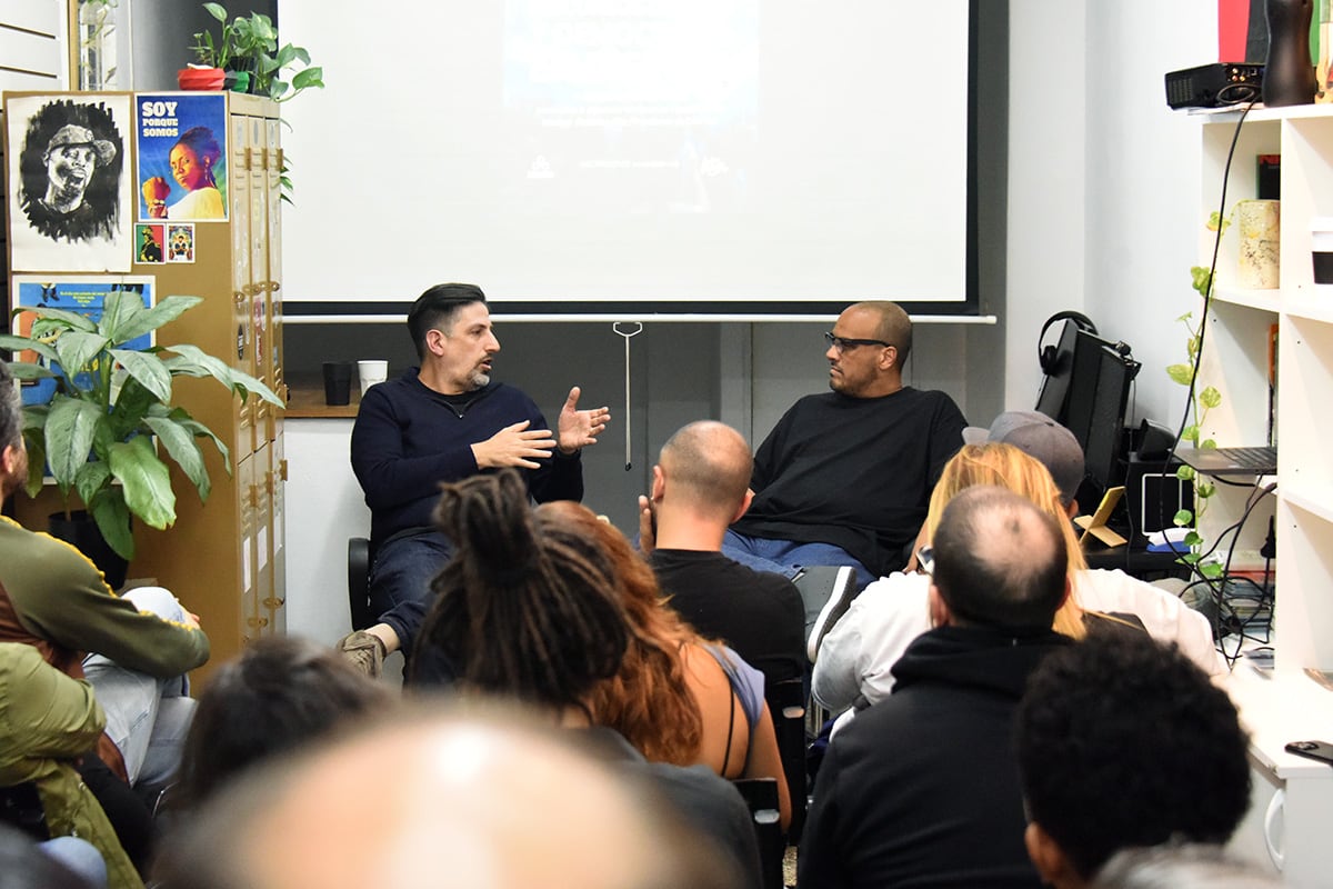 Nicolás Trotta y Federico Pita en Espacio Malcolm, Villa  Crespo, CABA. Imagen: Nicolás Parodi.