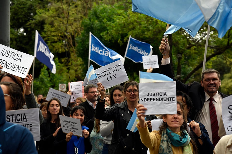 Los trabajadores judiciales retoman una movilización que alcanza al 30% de la magistratura.