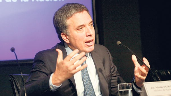Nicolás Dujovne. “Anunciamos medidas para dar certezas de que Argentina va al equilibrio fiscal.”