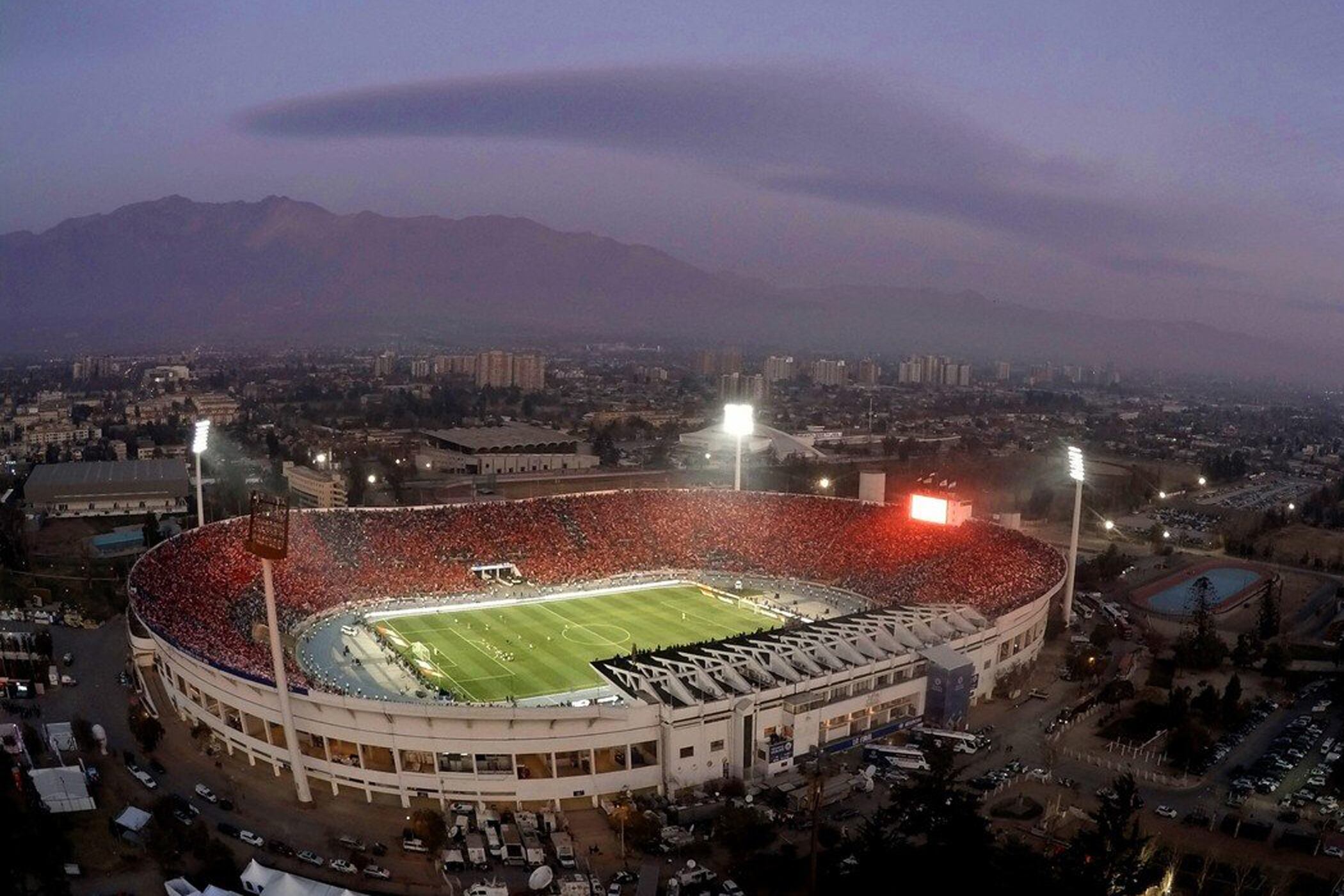 El Estadio Nacional de Santiago de Chile, escenario de la final entre River-Flamengo 