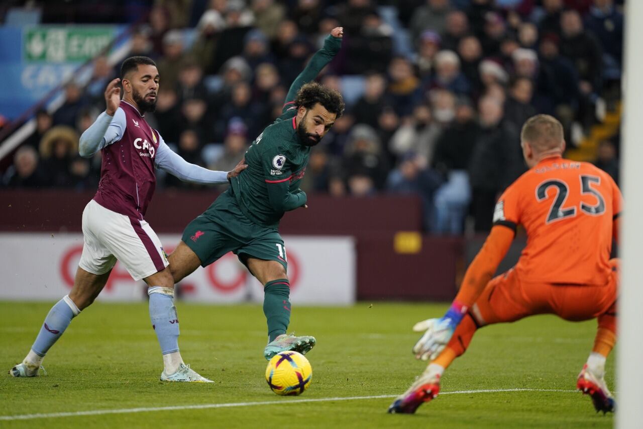 El egipcio Mohamed Salah, quien no participó del Mundial, tardó 5 minutos en convertir