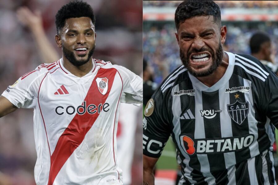 Miguel Borja y Hulk, titulares en River y Atlético Mineiro respectivamente.