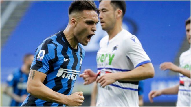 Lautaro grita el quinto de Inter. 