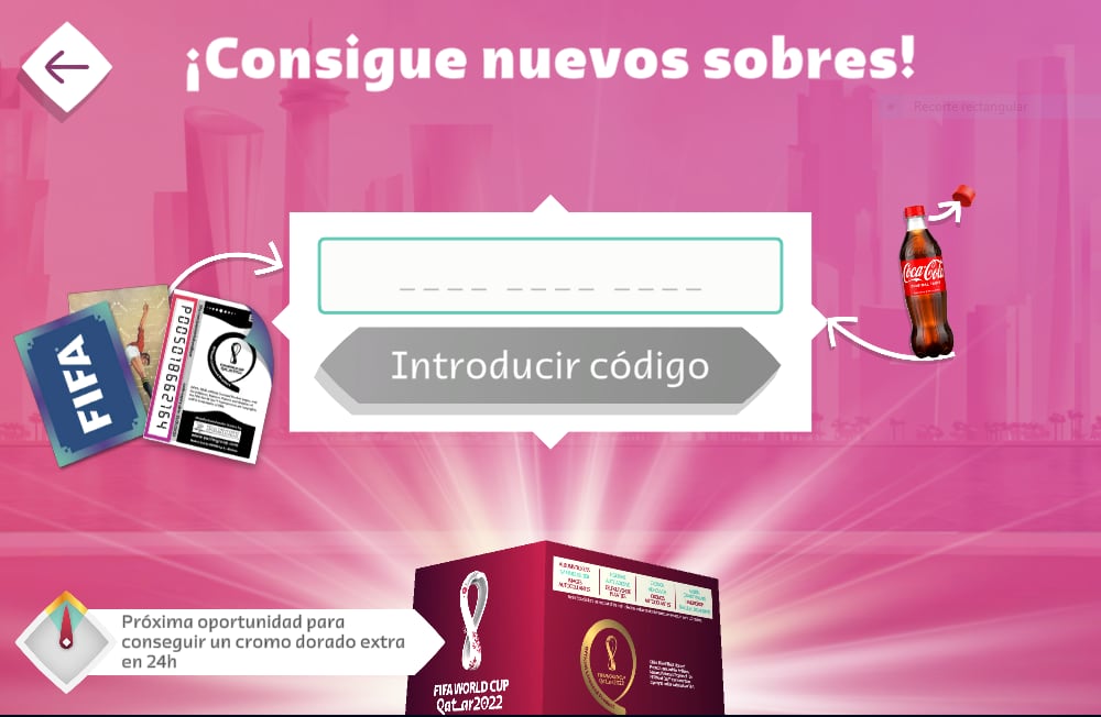 Códigos para el álbum virtual del Mundial Qatar 2022.