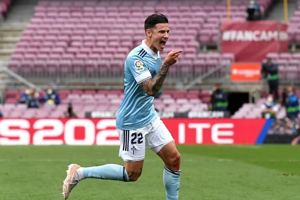 Santi Mina es una de las figuras del equipo que dirige Eduardo Coudet