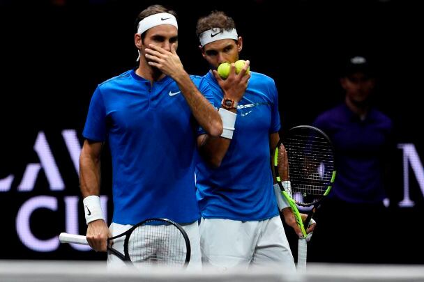 Federer y Nadal jugaron juntos en la edición 2017 de la Laver Cup en Praga