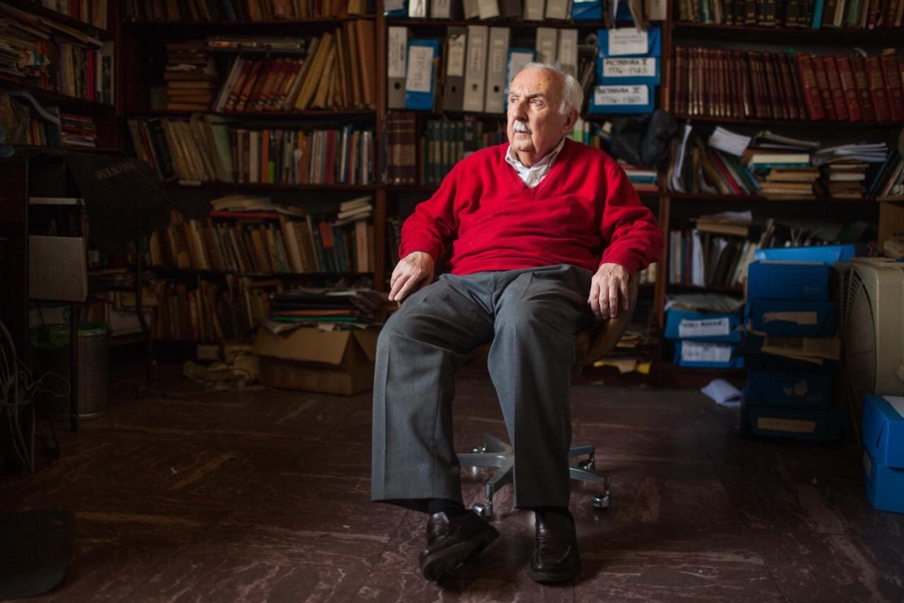 Norberto Galasso, a punto de cumplir 85 años.