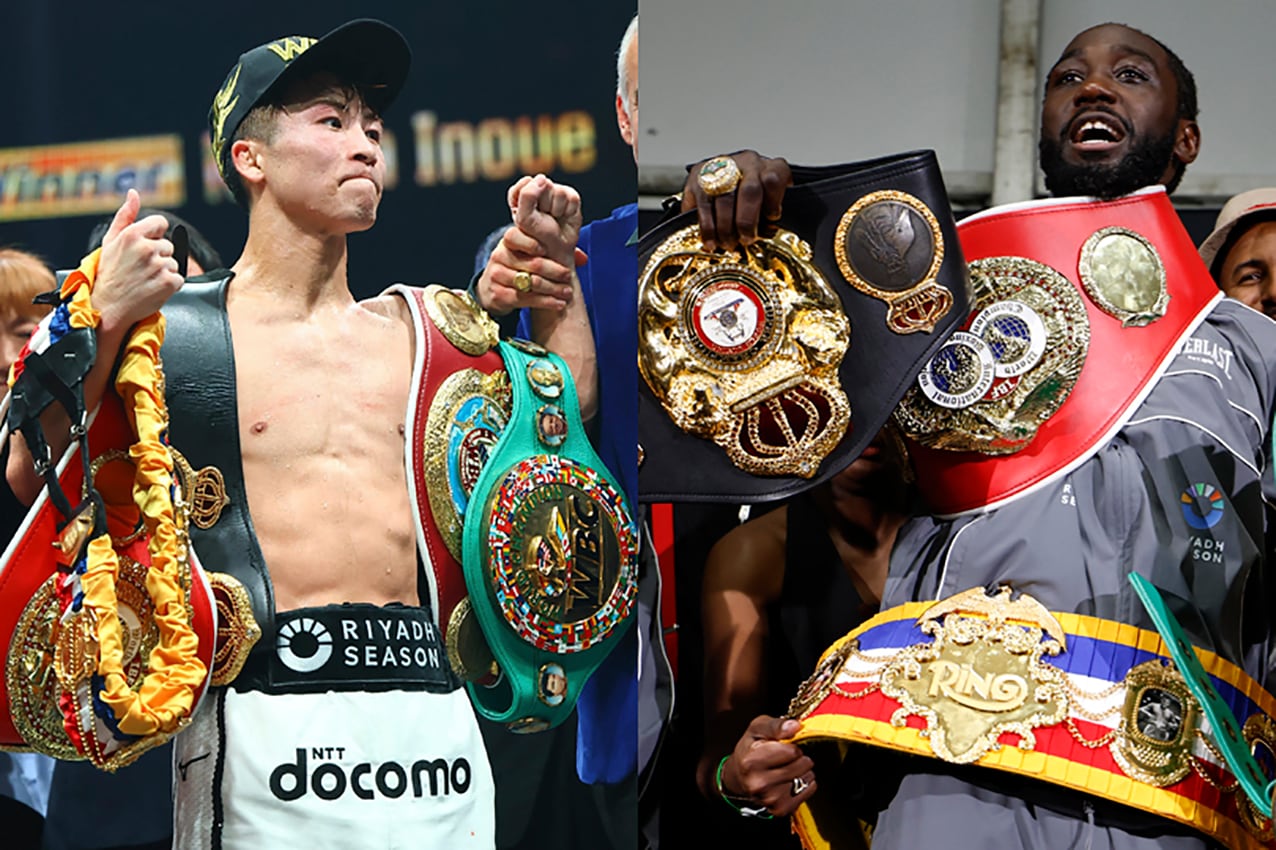El japonés Naoya Inoue y el estadounidense Terence Crawford, dos de los peleadores del momento.