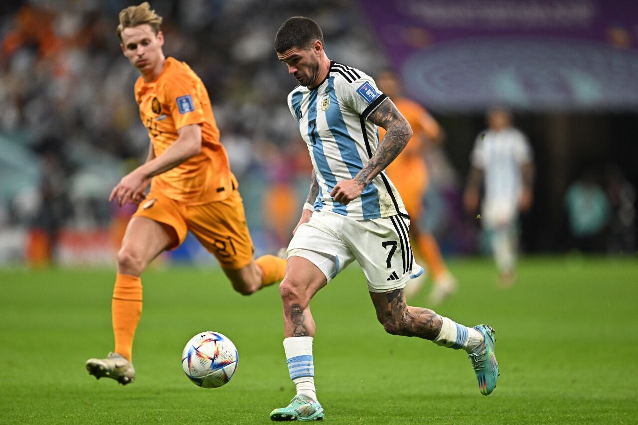 De Paul mostró mucha personalidad en el partido