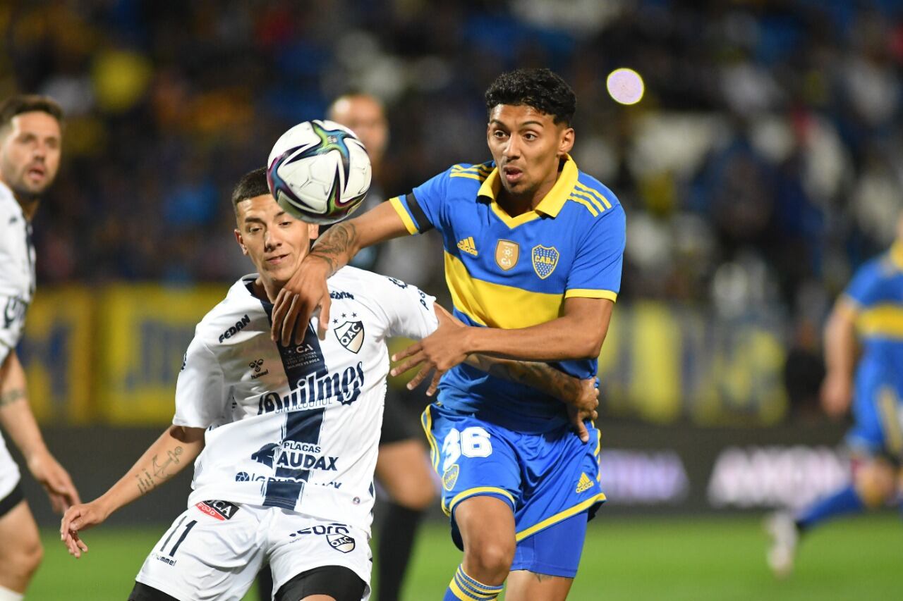 Cristian Medina, una de las figuras de Boca en el éxito ante Quilmes