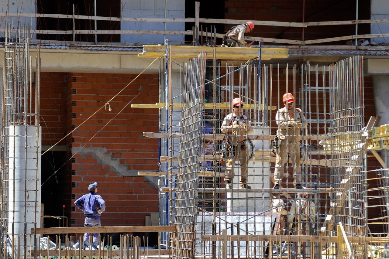 En la construcción, el avance de junio fue del 28,6 por ciento.