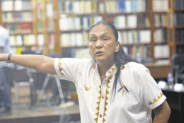 Milagro Sala habló desde su casa en el barrio de Cuyaya, donde hace poco tiempo cumple prisión domiciliaria.