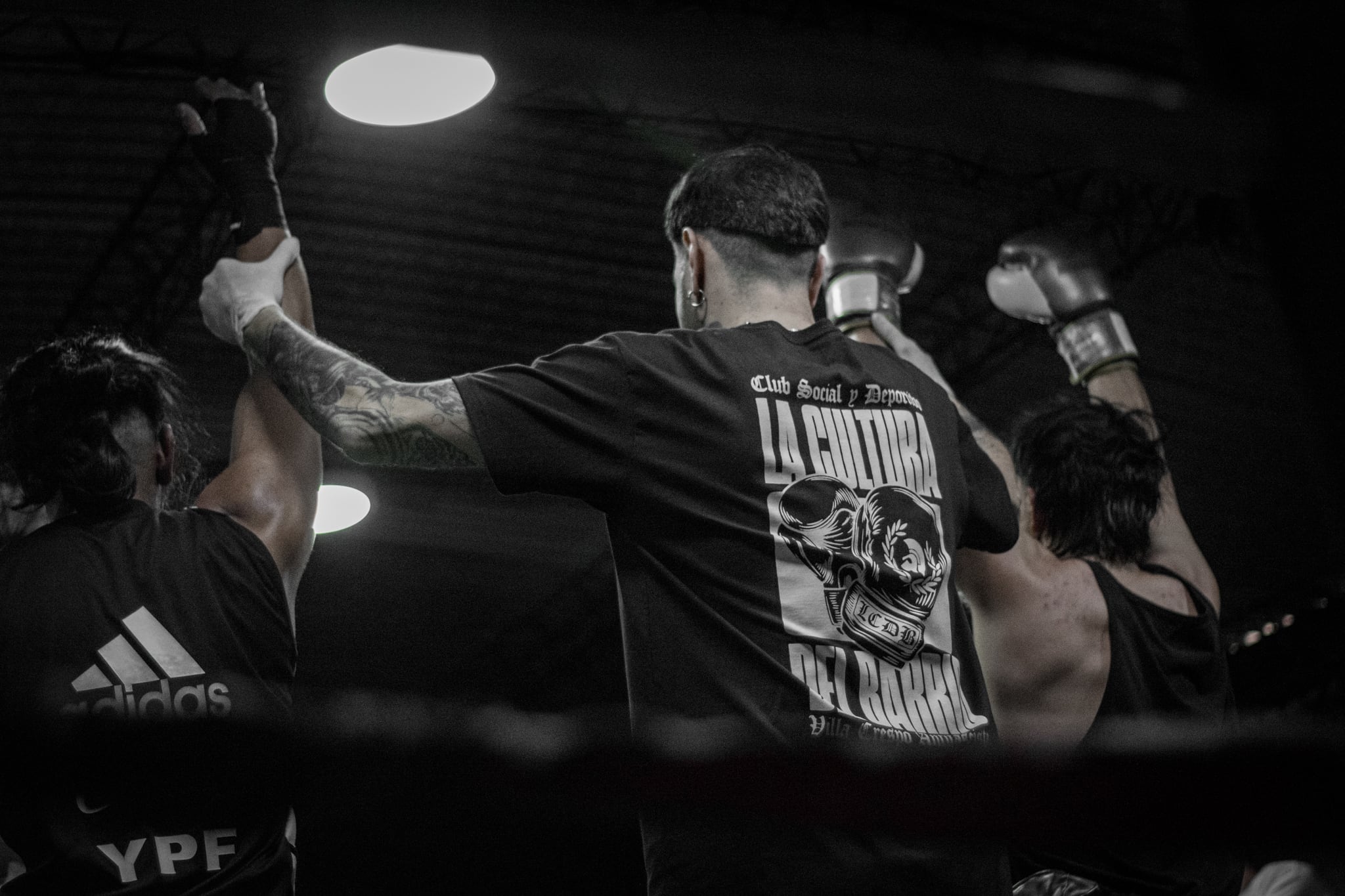 Velada pugilística en La Cultura del Barrio / Gentileza Lucas Blasco