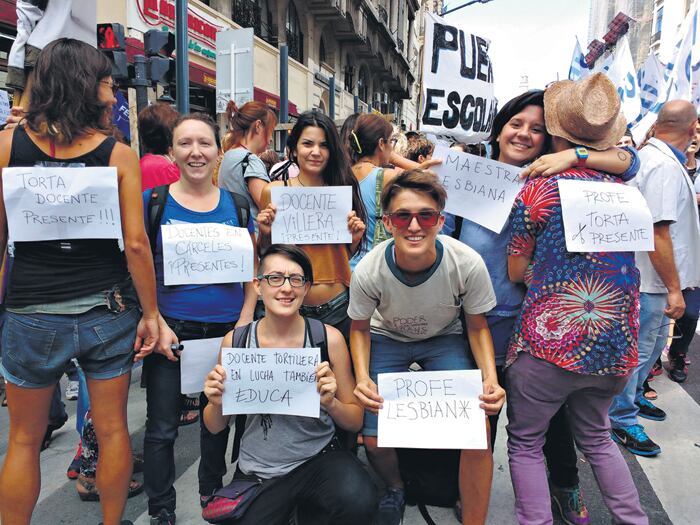 Docentes de la Asamblea Lésbica Permanente