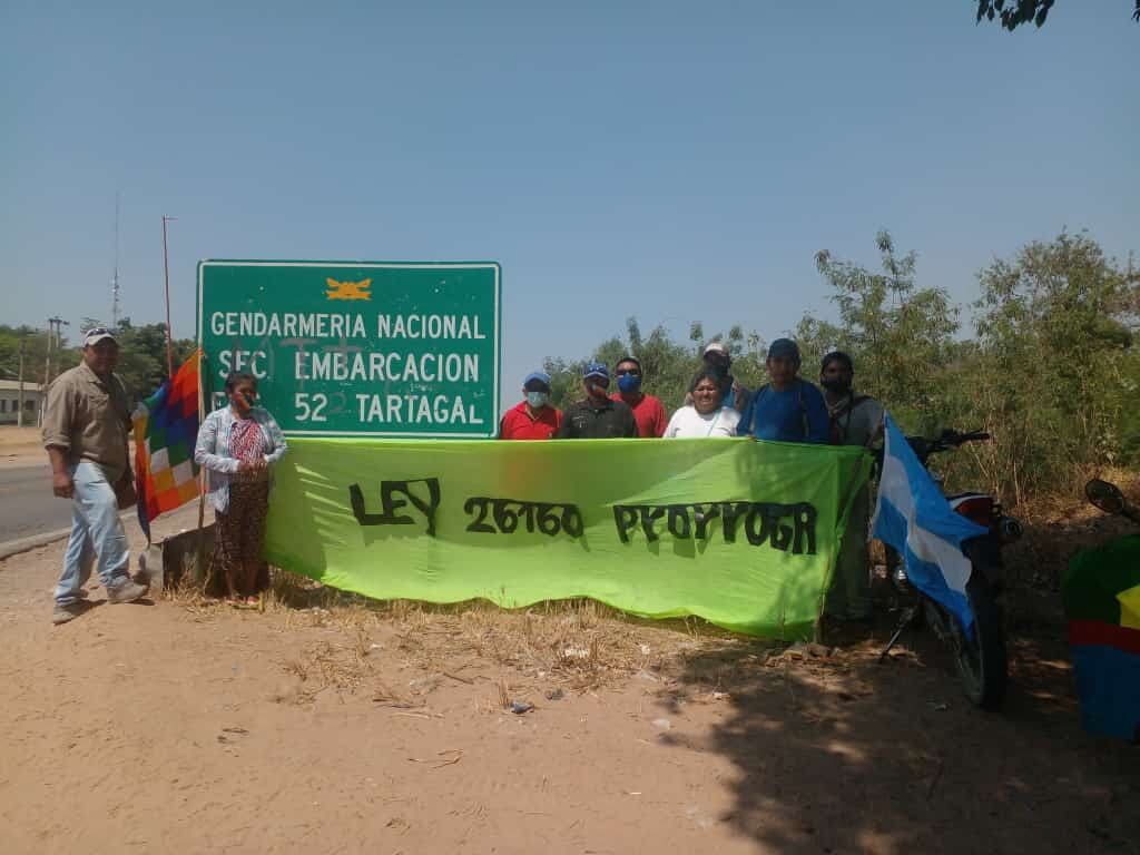 Manifestación ayer en Embarcación.