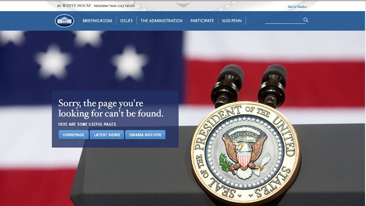 Entre otros cambios, la web de la Casa Blanca ya no tiene versión en español.