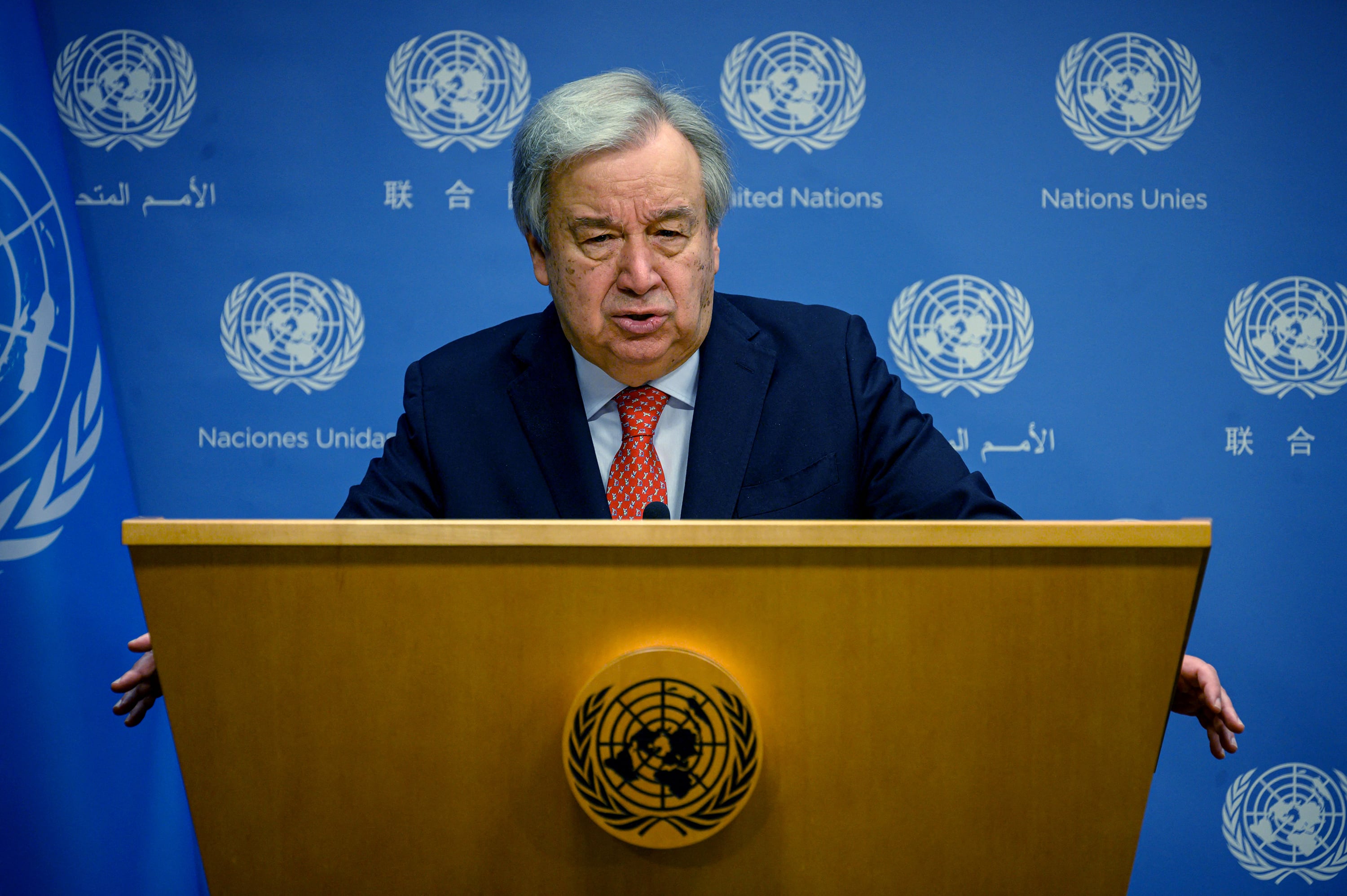 António Guterrez en la ONU.