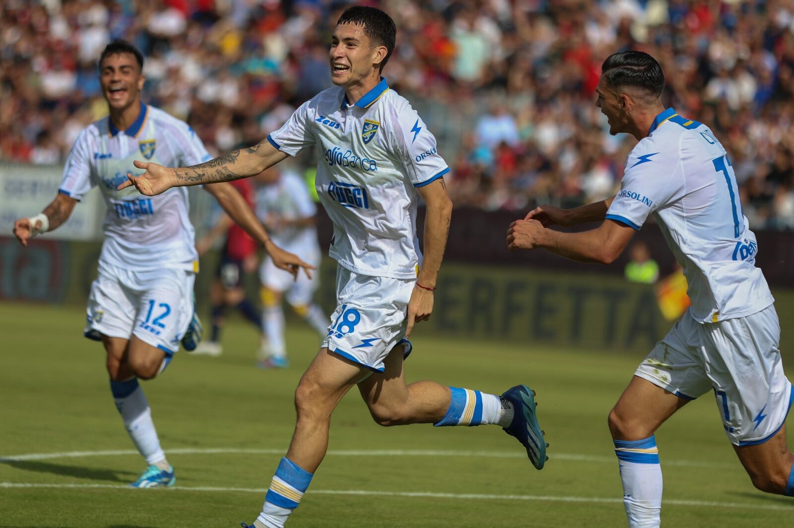 Matías Soulé: cinco goles y una asistencia en ocho partido de esta Serie A