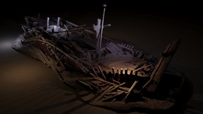 Embarcación de la época del Imperio otomano que probablemente naufragó entre los siglos XVII y XIX.