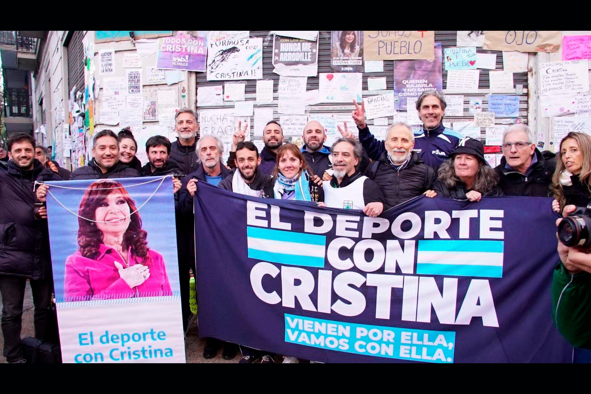 Muchos referentes estuvieron apoyando a Cristina Fernández