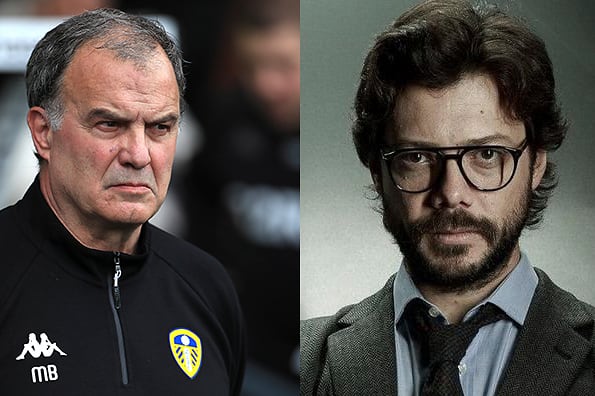 Marcelo Bielsa y el Profesor. 
