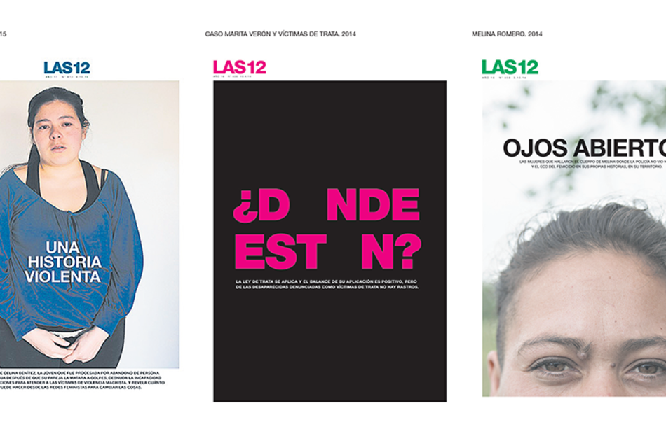 Celina Benítez. 2015; Caso Marita Verón y víctimas de trata. 2014; Melina Romero. 2014