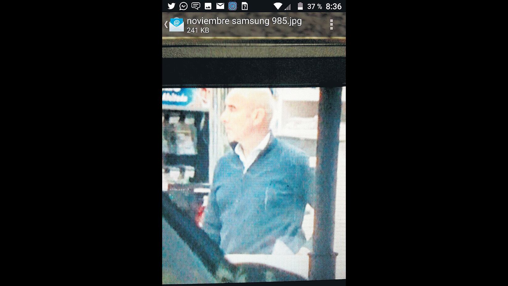 D’Alessio tiene en su celular fotos de seguimiento a Gómez Centurión.